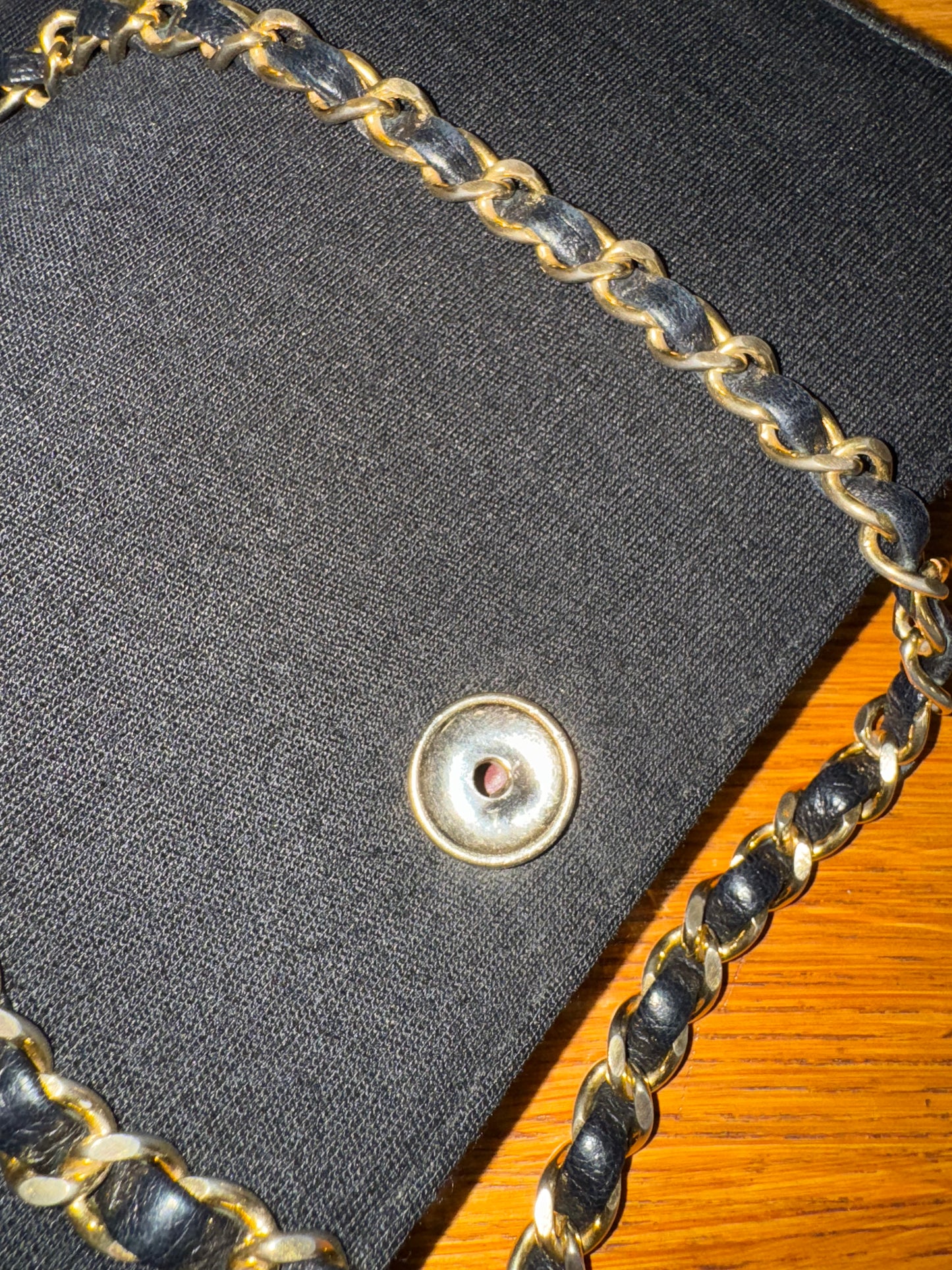 CHANEL JERSEY QUILTED FULL FLAP BAG