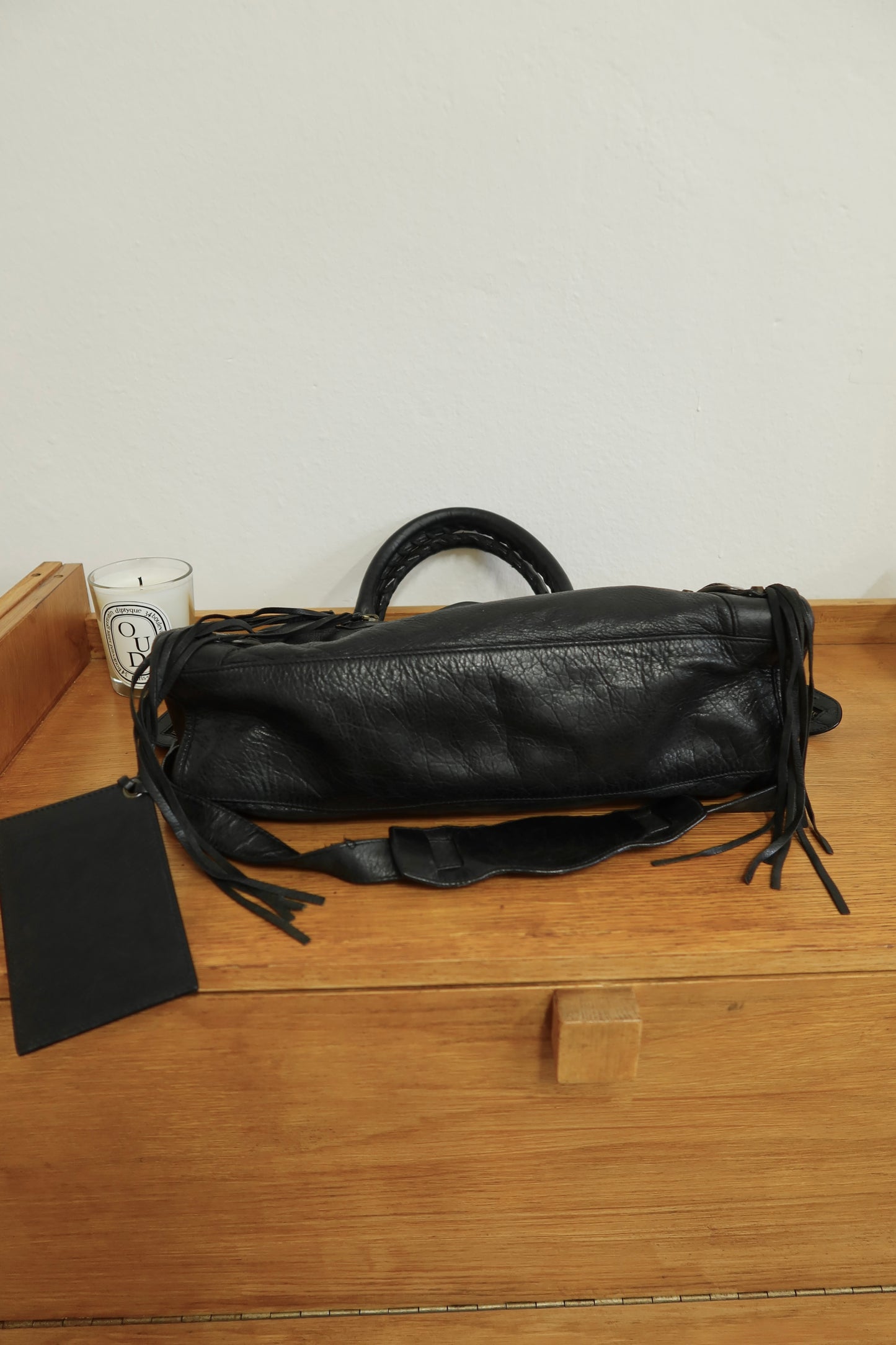 BALENCIAGA CITY BAG IN BLACK GOLD PATINA HW