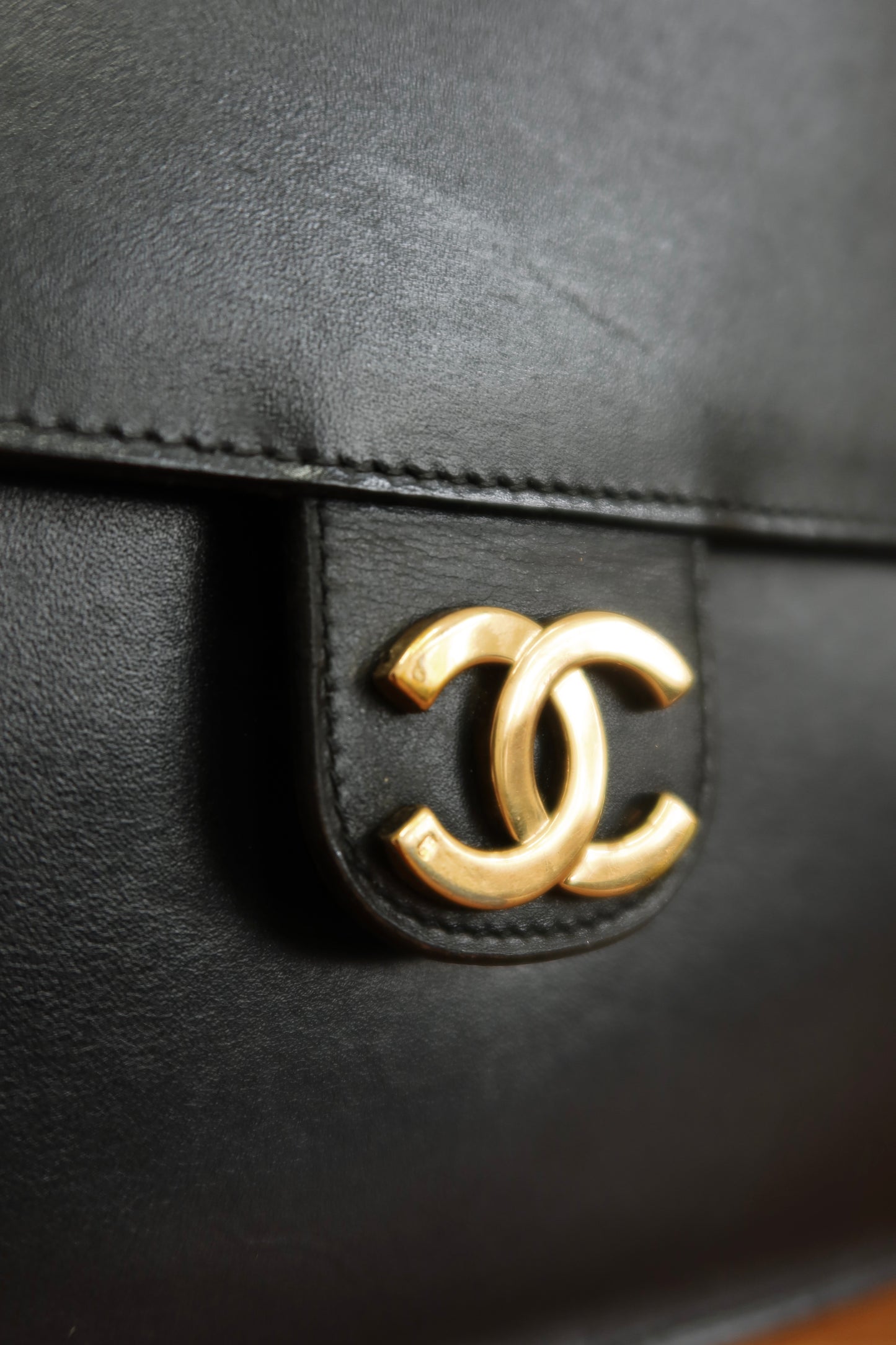 CHANEL BOX CALF SINGLE FLAP