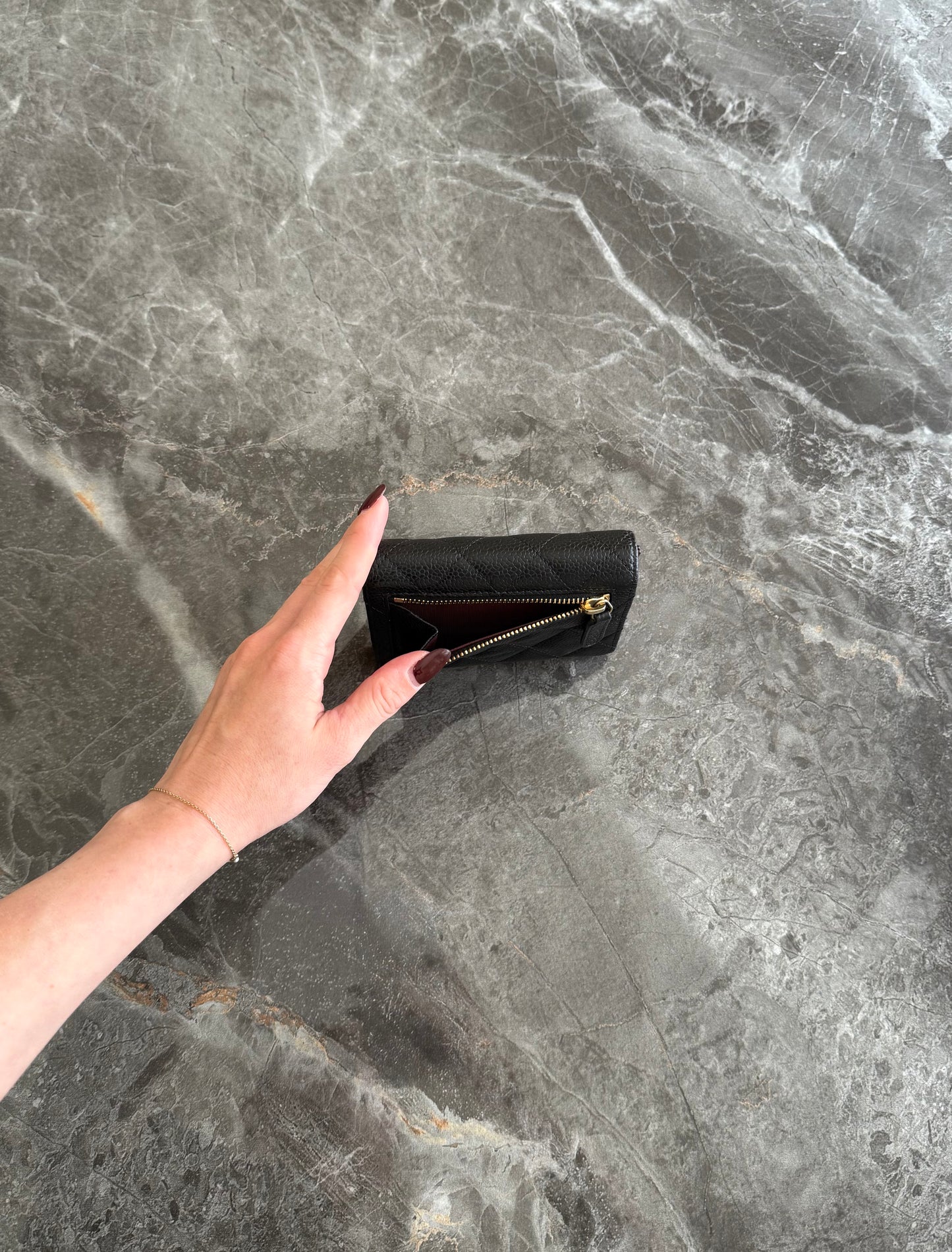SERIES 24 CHANEL CAVIAR WALLET GOLD HW