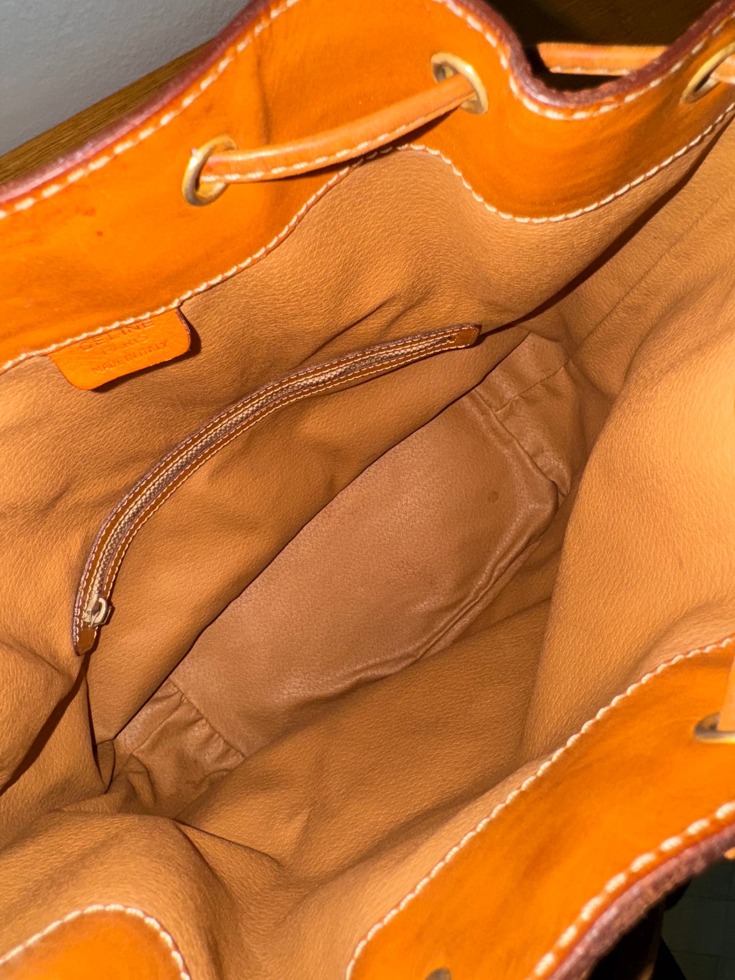 CELINE MACADAM BUCKET BAG