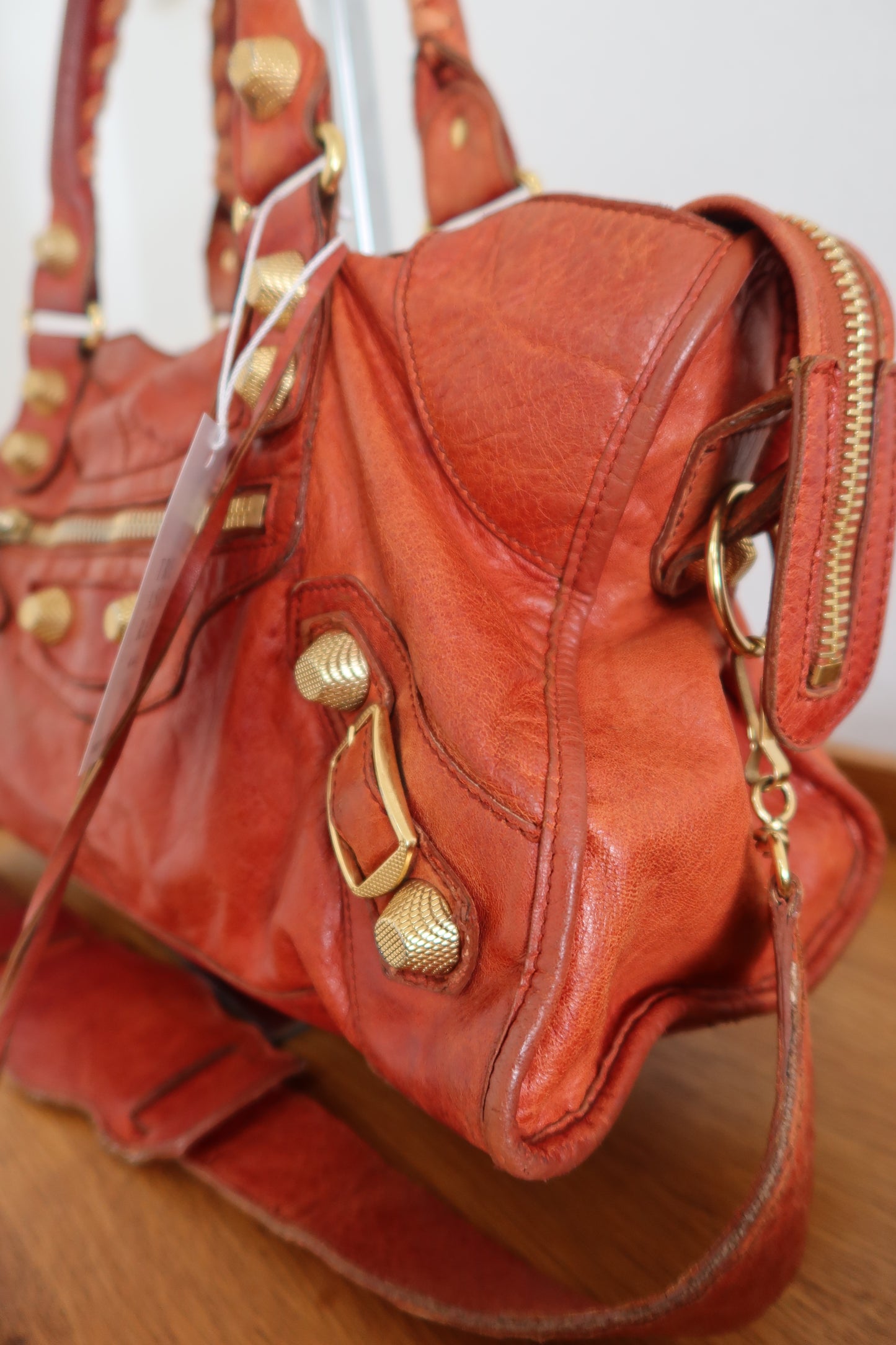 BALENCIAGA CITY BAG IN ORANGE