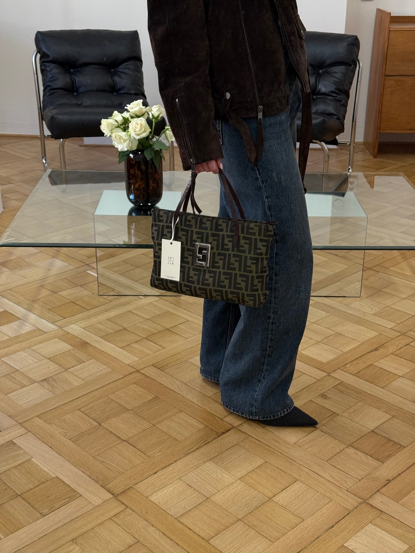 FENDI ZUCCA TOTE HANDBAG