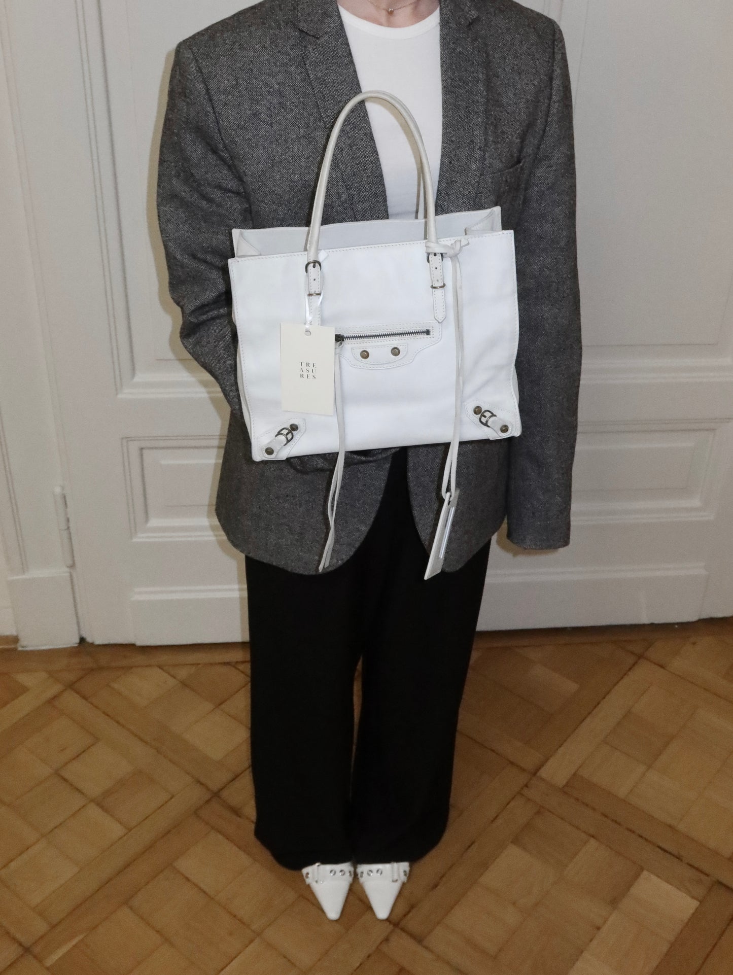 BALENCIAGA PAPIER WHITE BAG