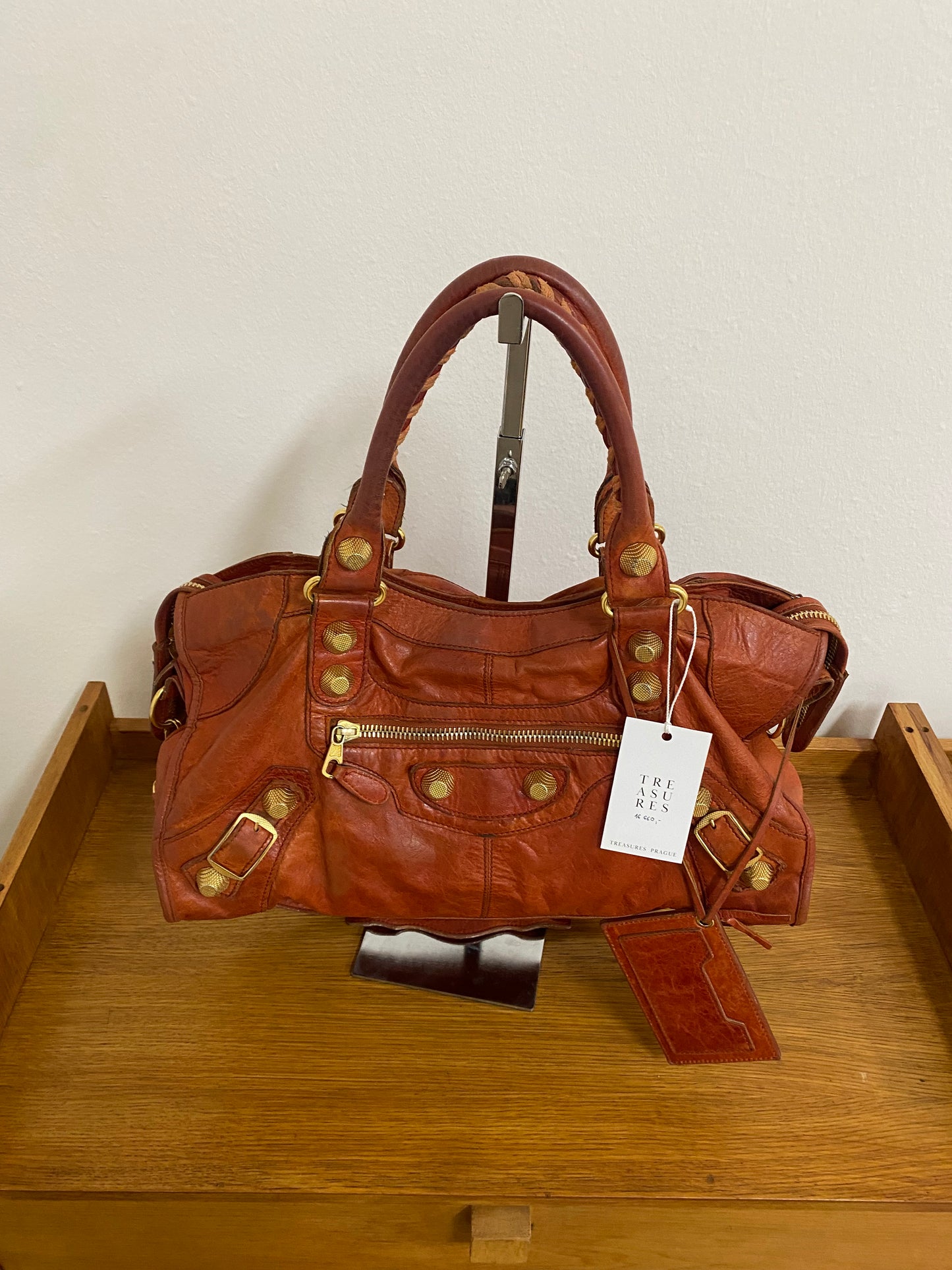 BALENCIAGA CITY BAG IN ORANGE