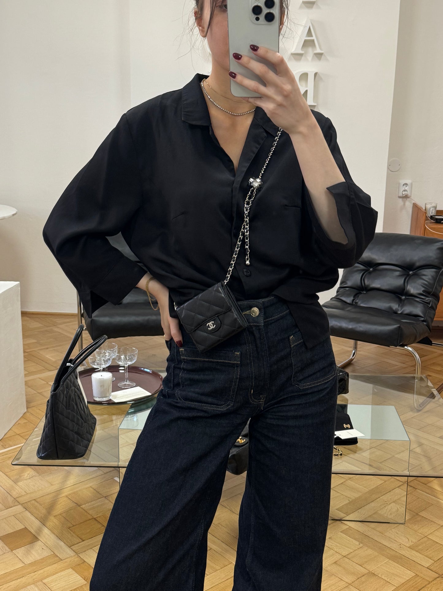 CHANEL MINI WALLET CAVIAR SERIES 11