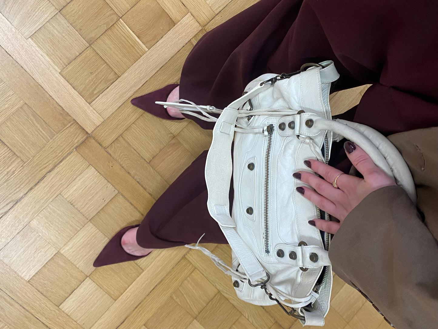 BALENCIAGA FIRST BAG CREAM - ENTRUPY