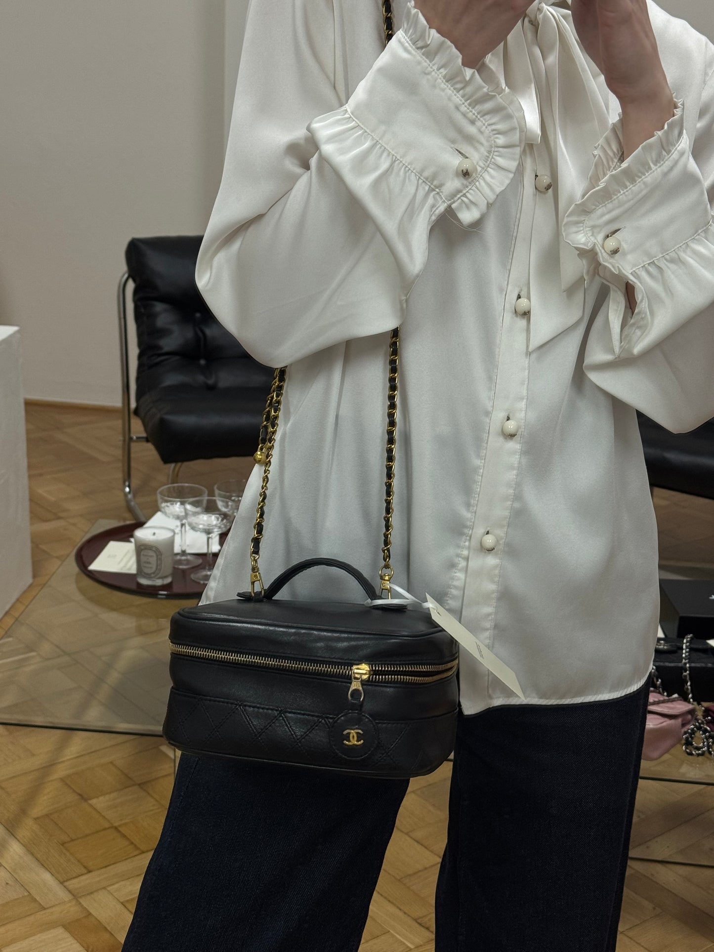 CHANEL VANITY LAMBSKIN