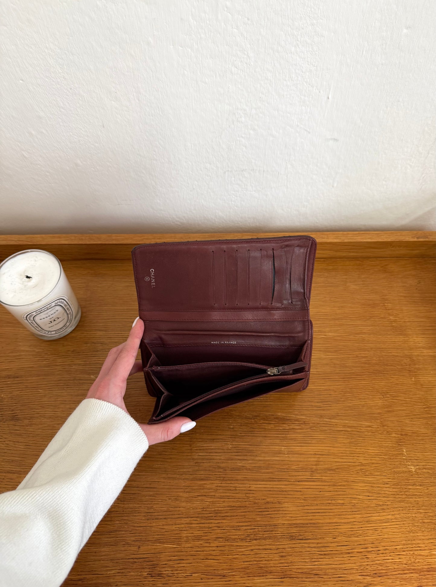 SERIES 11 CHANEL CLASSIC LONG WALLET LAMBSKIN BLACK