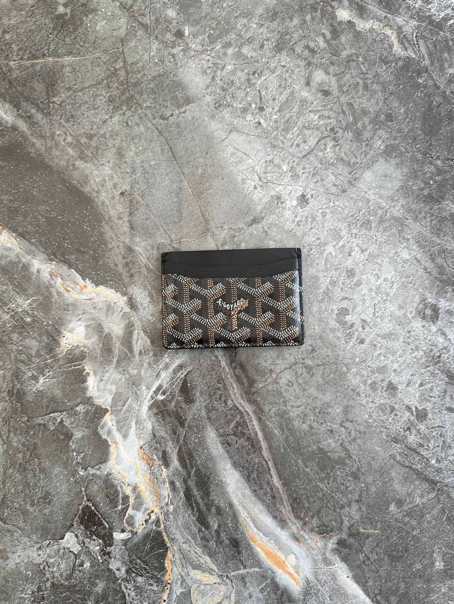 GOYARD SAINT-SULPICE CARD WALLET BLACK