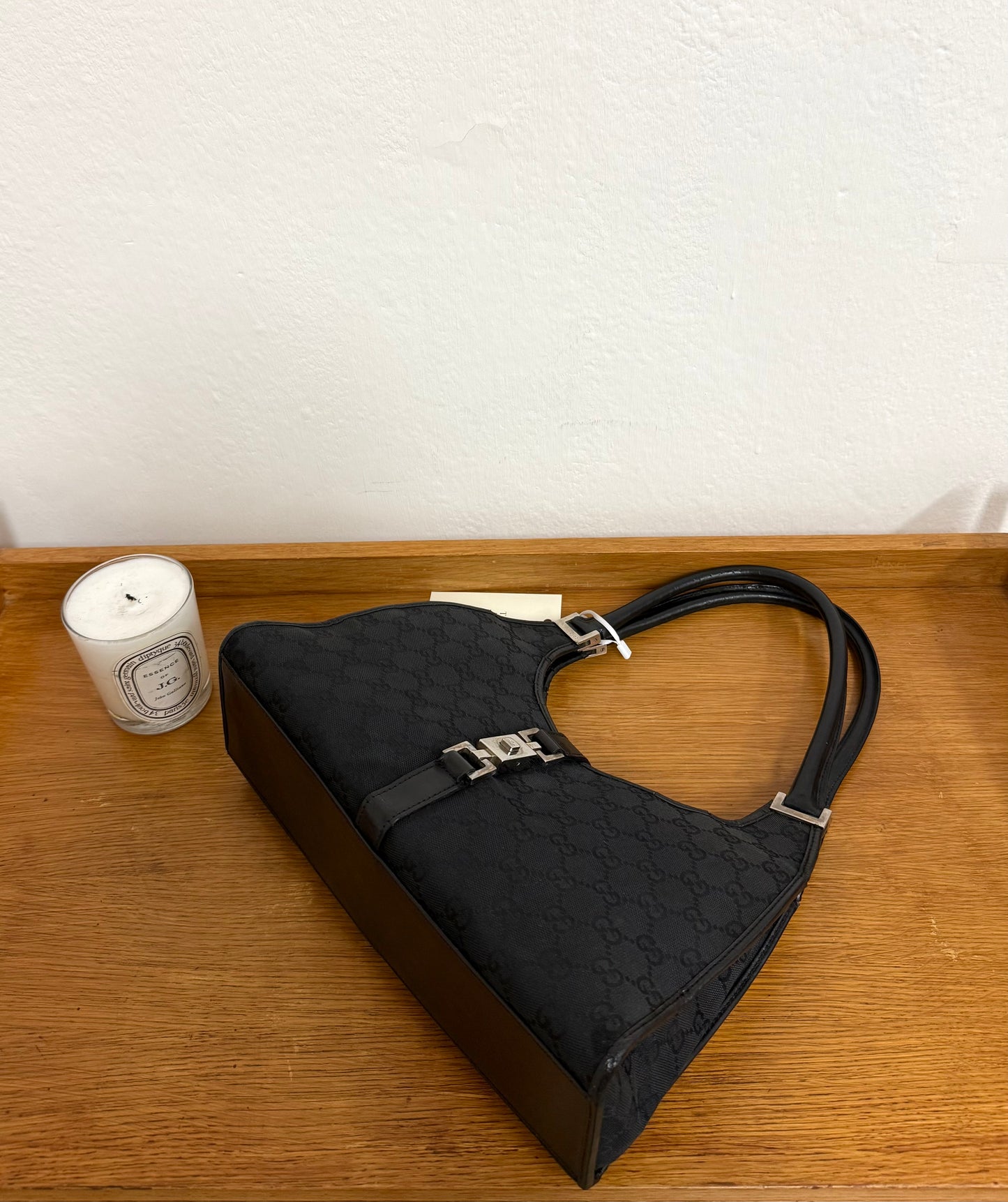 GUCCI JACKIE GG MONOGRAM BLACK BAG