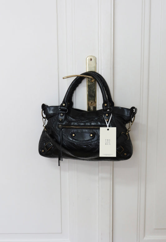 BALENCIAGA FIRST “SMALL CITY” BAG BLACK