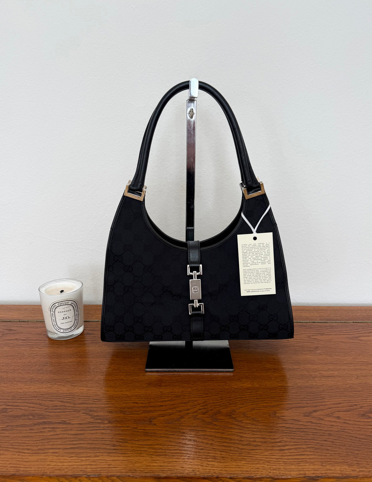 Gucci Jackie GG Monogram Bag Black