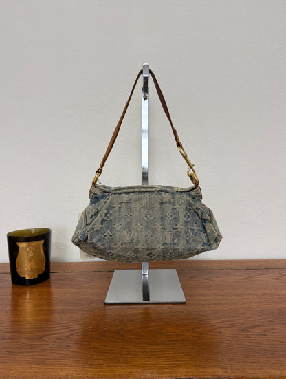 LV Monogram Denim Mini Pleaty