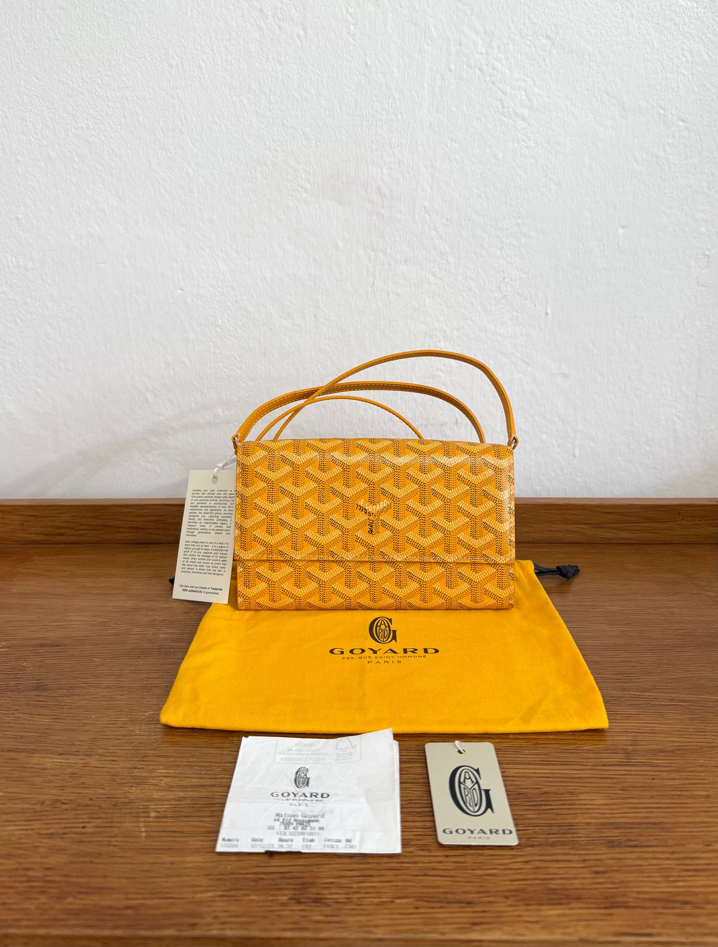 GOYARD VARENNE SHOULDER BAG YELLOW