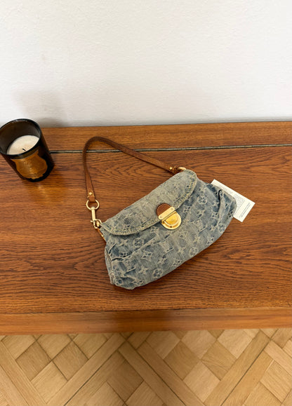 LV Monogram Denim Mini Pleaty