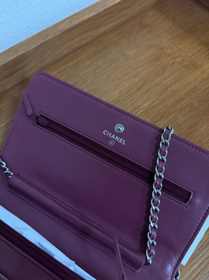 CHANEL LAMBSKIN WOC WINE GRAPE