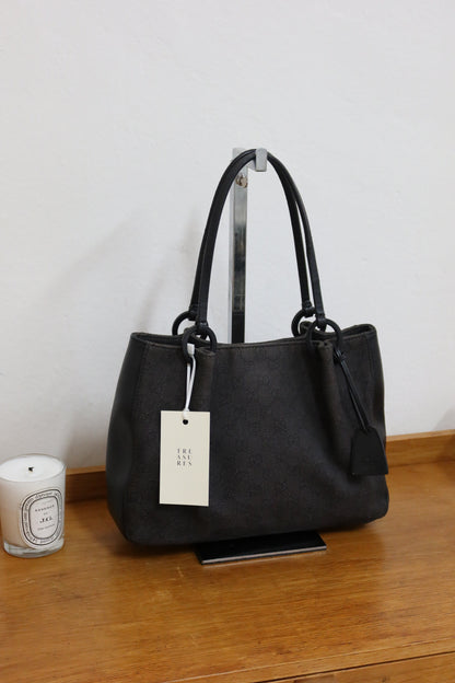 GUCCI GG SHOULDER BAG BLACK & POUCH TOM FORD ERA