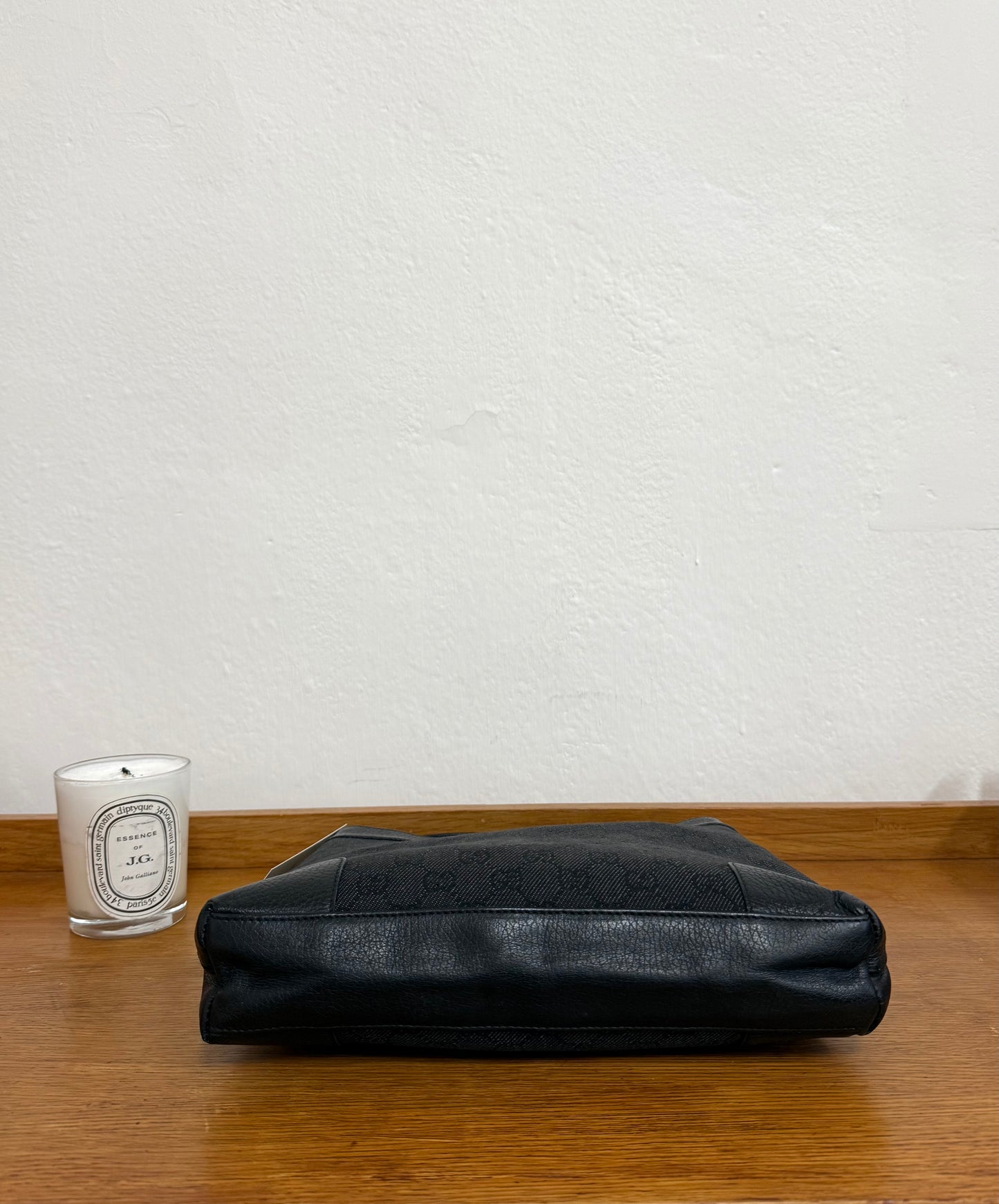 GUCCI GG MONOGRAM SHOULDER BAG BLACK