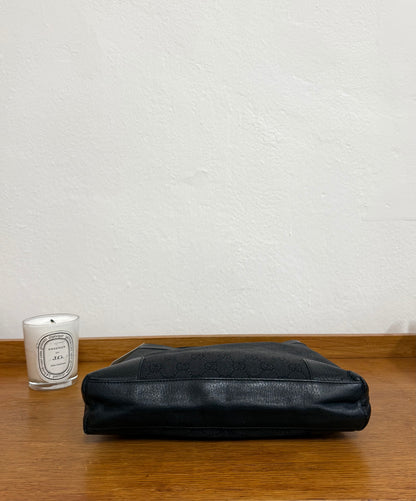 GUCCI GG MONOGRAM SHOULDER BAG BLACK
