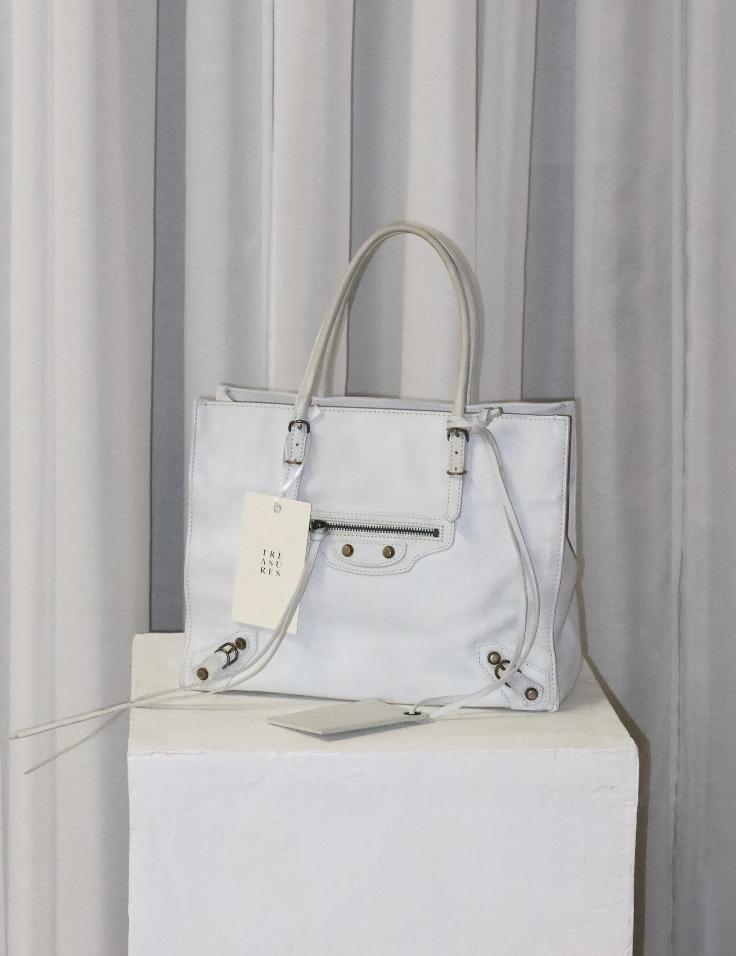 BALENCIAGA PAPIER WHITE BAG