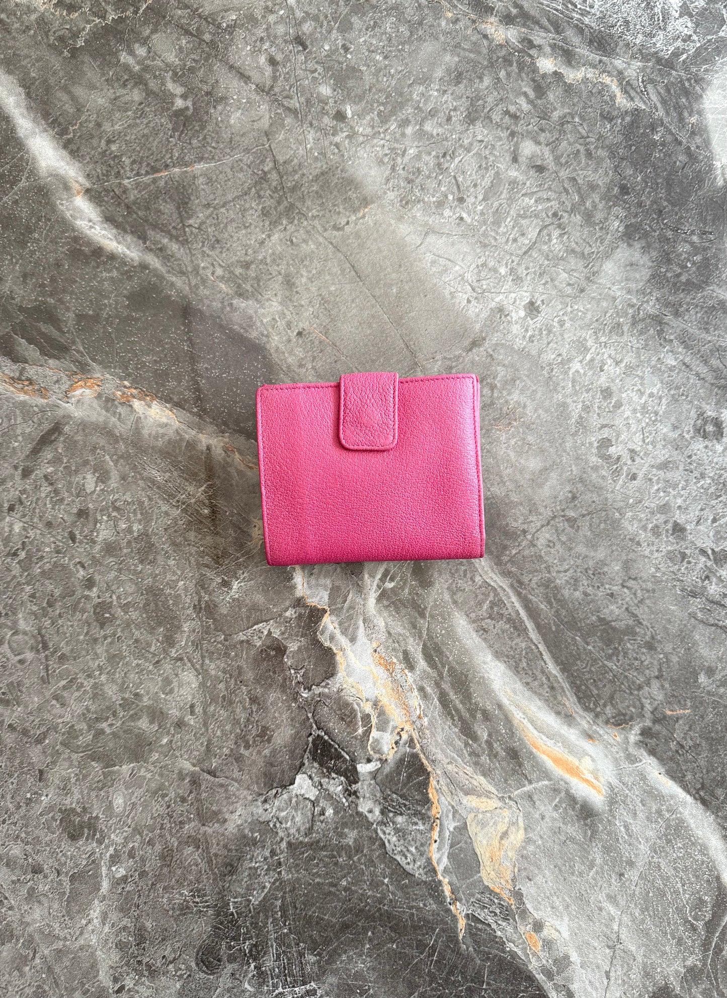 GUCCI BAMBOO LEATHER WALLET PINK