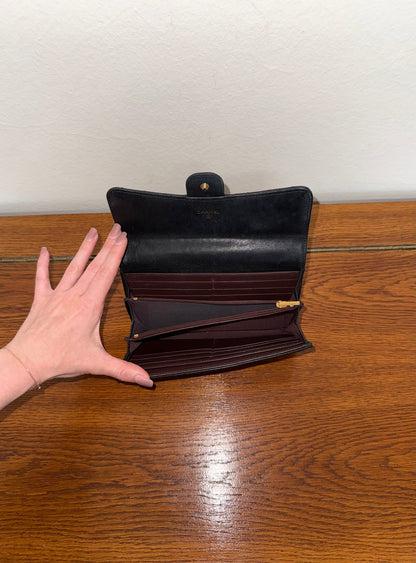 CHANEL LARGE CLASSIC WALLET LAMBSKIN GOLD HW