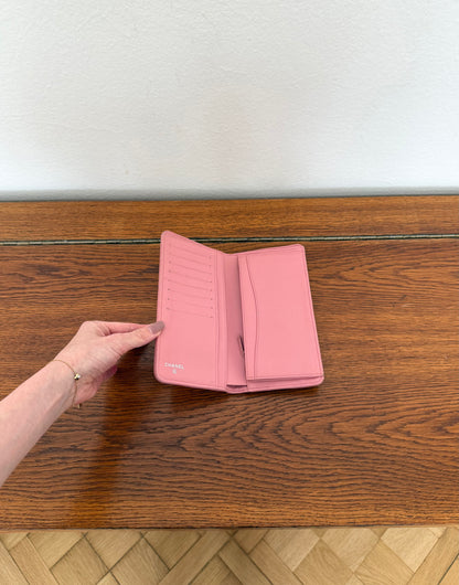 SERIES 14 CHANEL CLASSIC LONG WALLET PINK LAMBSKIN