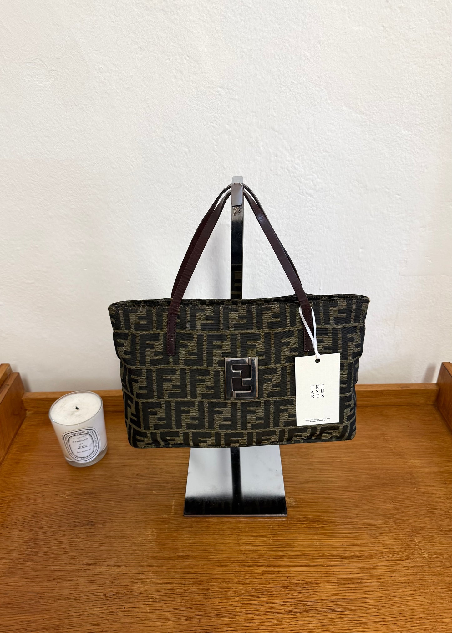 FENDI ZUCCA TOTE HANDBAG