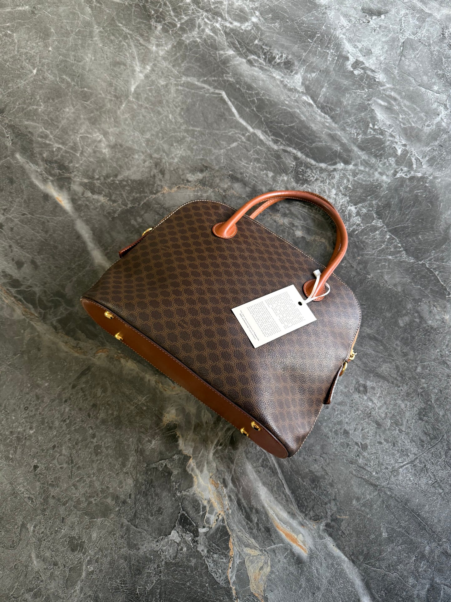 CELINE MACADAM TOP HANDLE BAG