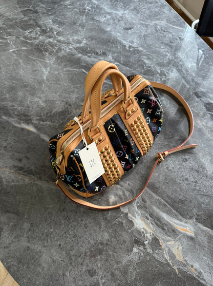 LV X TAKASHI MURAKAMI MONOGRAM MULTICOLOR COURTNEY MM NOIR
