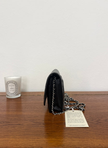 CHANEL WOC BLACK LAMBSKIN