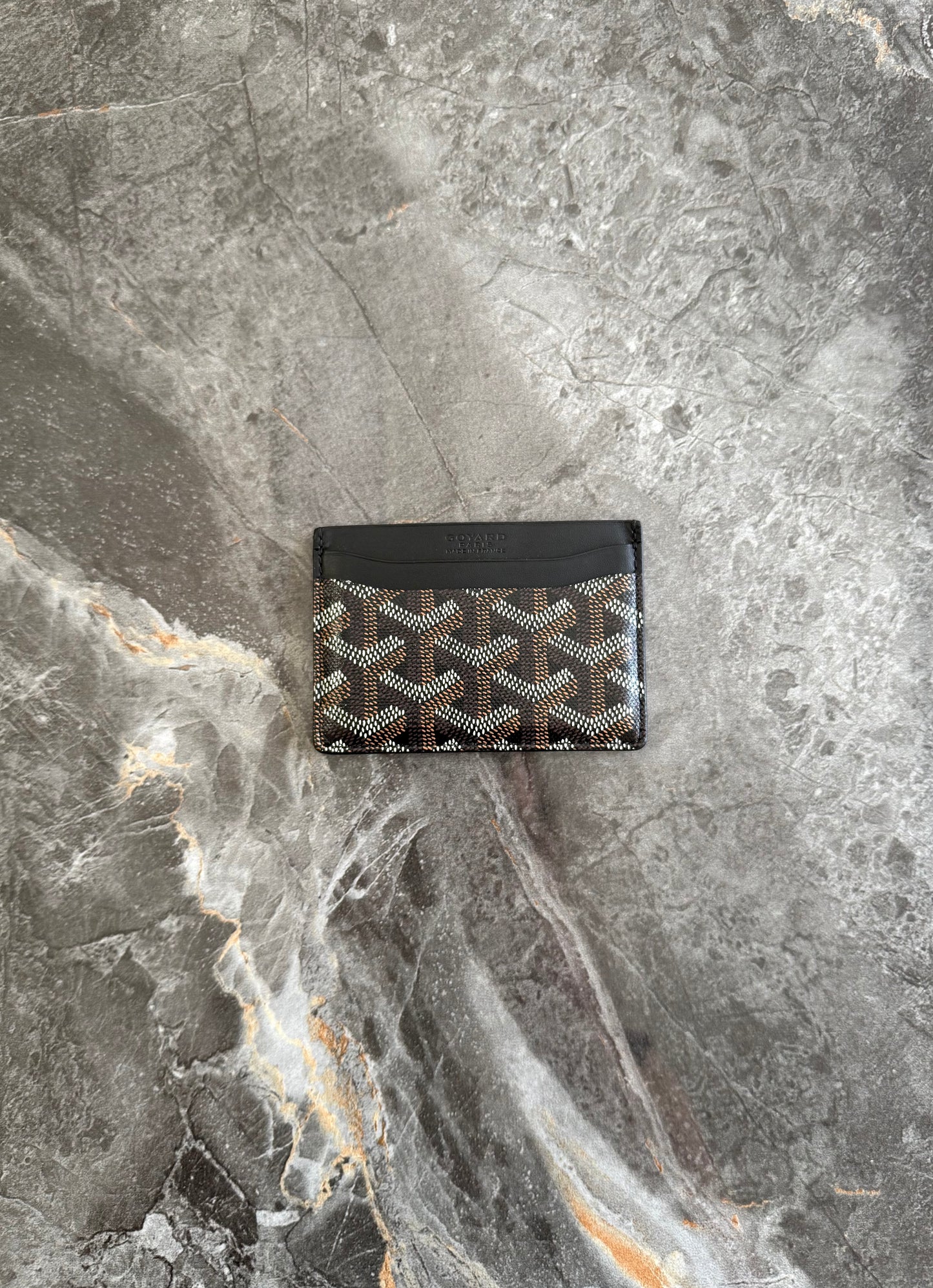 GOYARD SAINT-SULPICE CARD WALLET BLACK