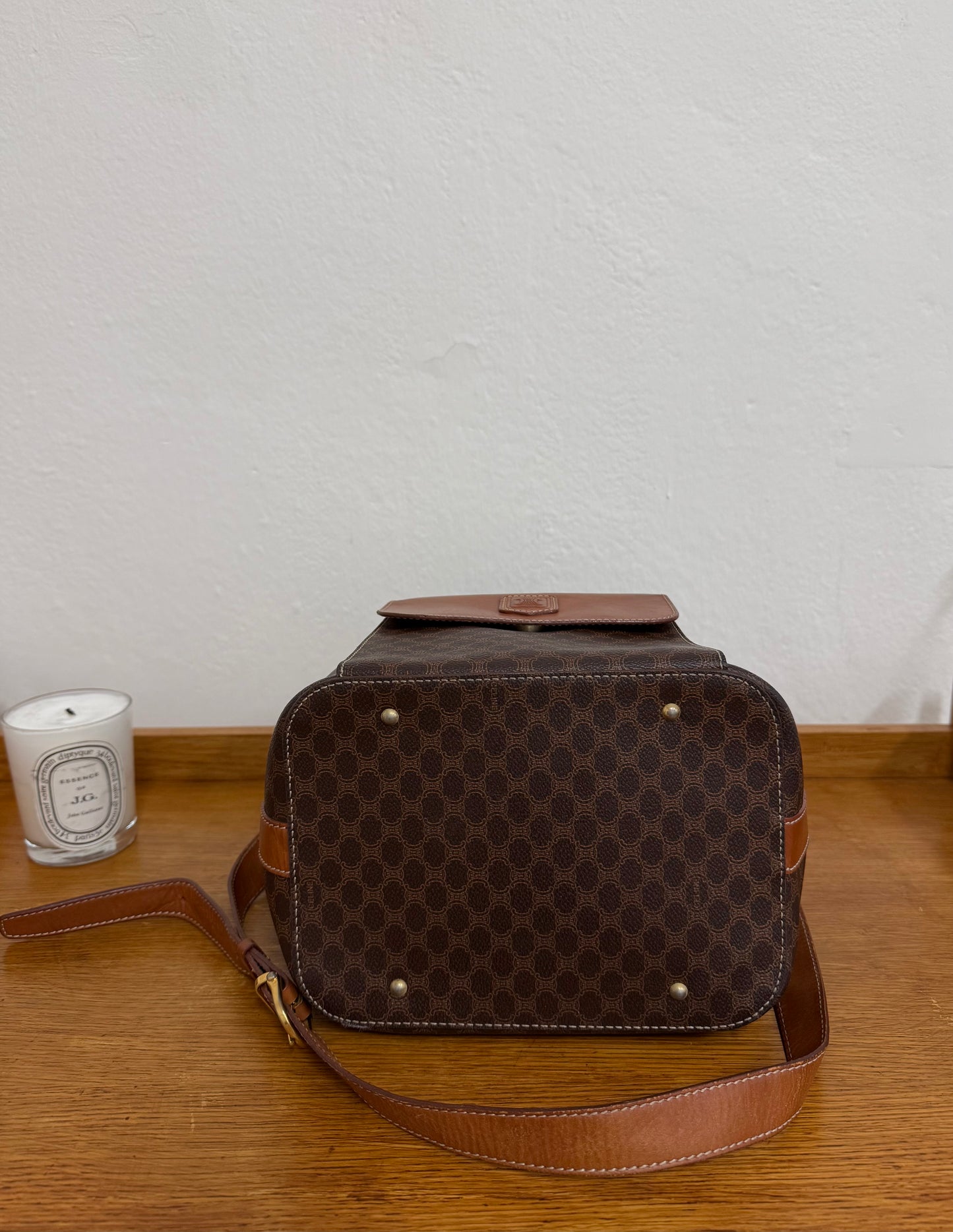 CELINE MACADAM BUCKET BAG