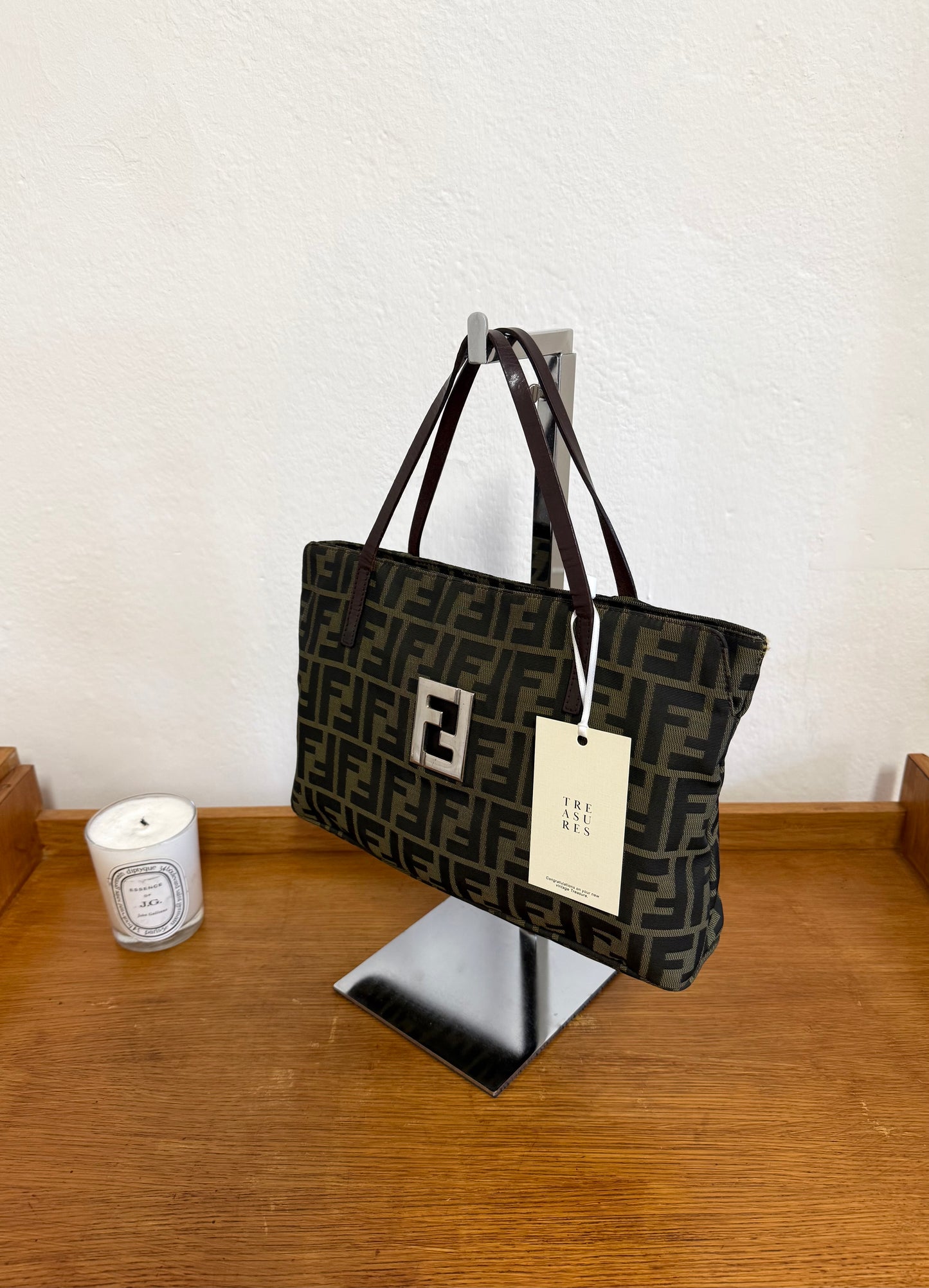 FENDI ZUCCA TOTE HANDBAG