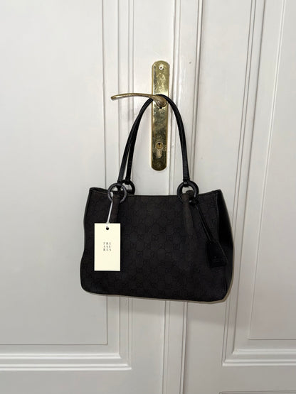 GUCCI GG SHOULDER BAG BLACK & POUCH TOM FORD ERA