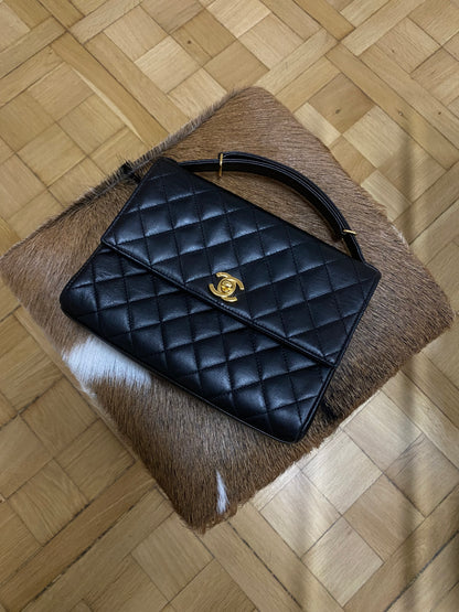 CHANEL TOP HANDLE FLAP TWIST LOCK