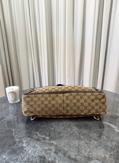 GUCCI GG MONOGRAM SHOPPER TOTE BAG