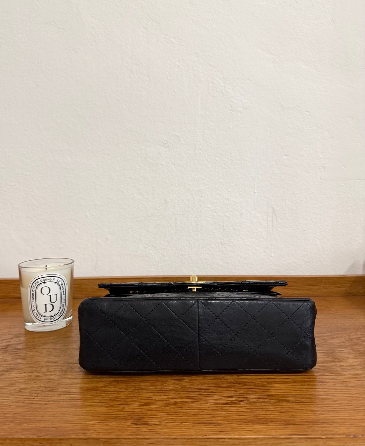 CHANEL DOUBLE FLAP BAG MEDIUM TALL 24K GOLD