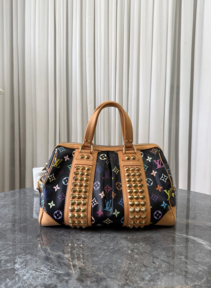 LV X TAKASHI MURAKAMI MONOGRAM MULTICOLOR COURTNEY MM NOIR