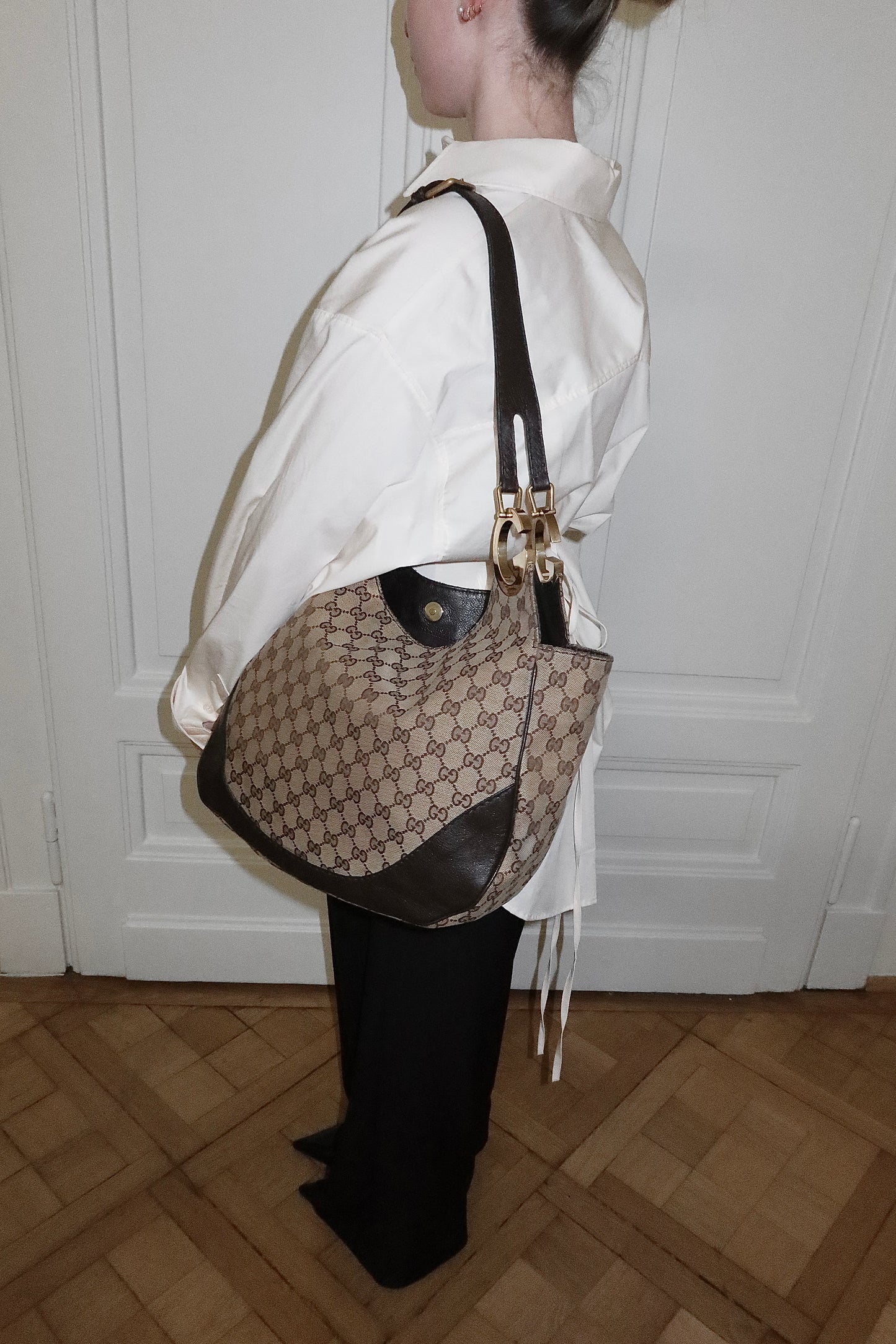 GUCCI GG MONOGRAM HOBO BAG