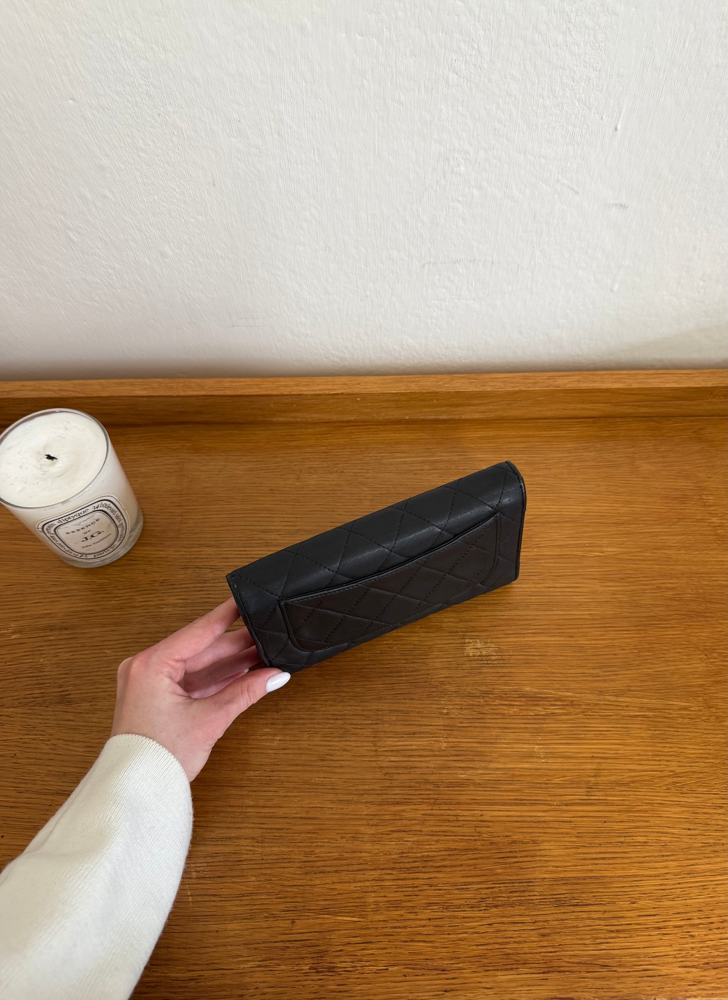 SERIES 12 CHANEL LONG WALLET LAMBSKIN BLACK