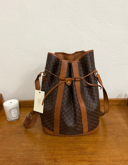 CELINE MACADAM BUCKET BAG