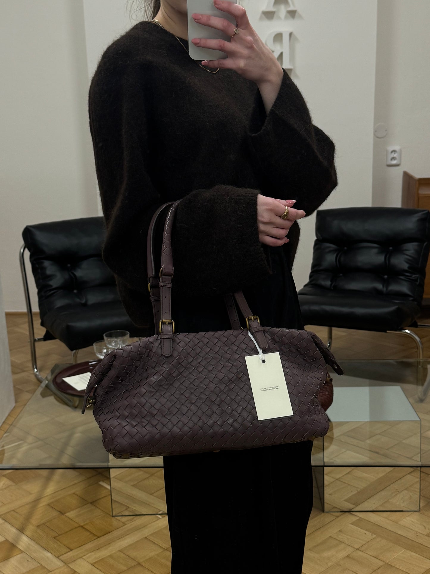 BOTTEGA VENETA INTRECCIATO SHOULDER BAG