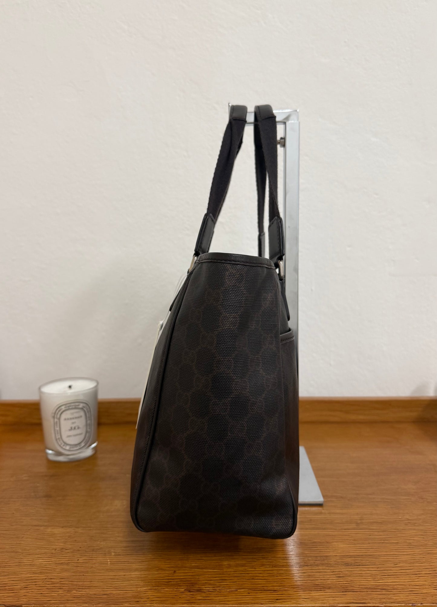 GUCCI GG MONOGRAM SHOPPER TOTE BAG