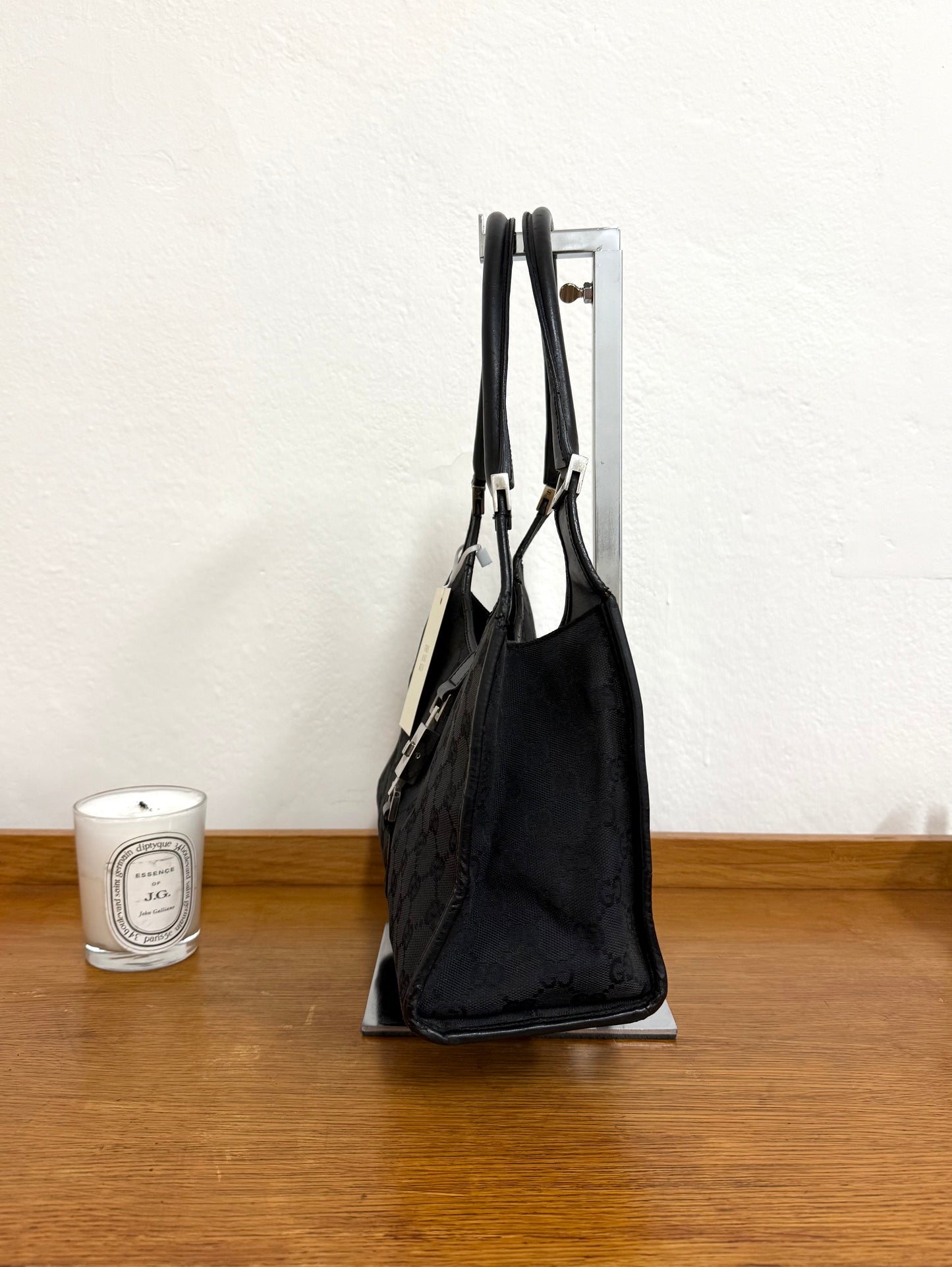 GUCCI JACKIE GG MONOGRAM BLACK BAG