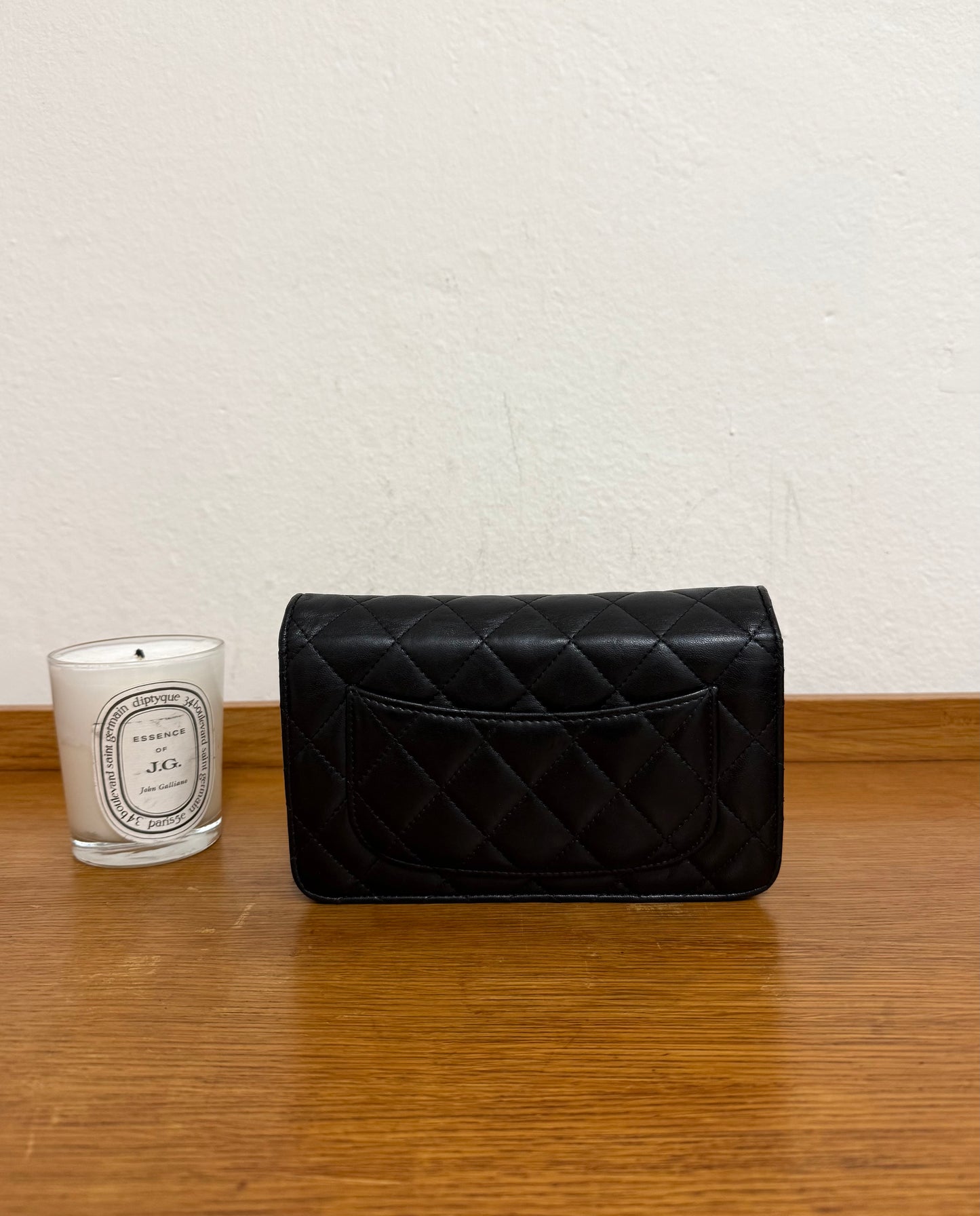 CHANEL WOC BLACK LAMBSKIN