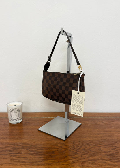LV POCHETTE DAMIER EBENE CANVAS