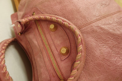 BALENCIAGA "CITY" BAG GIANT VELO PINK