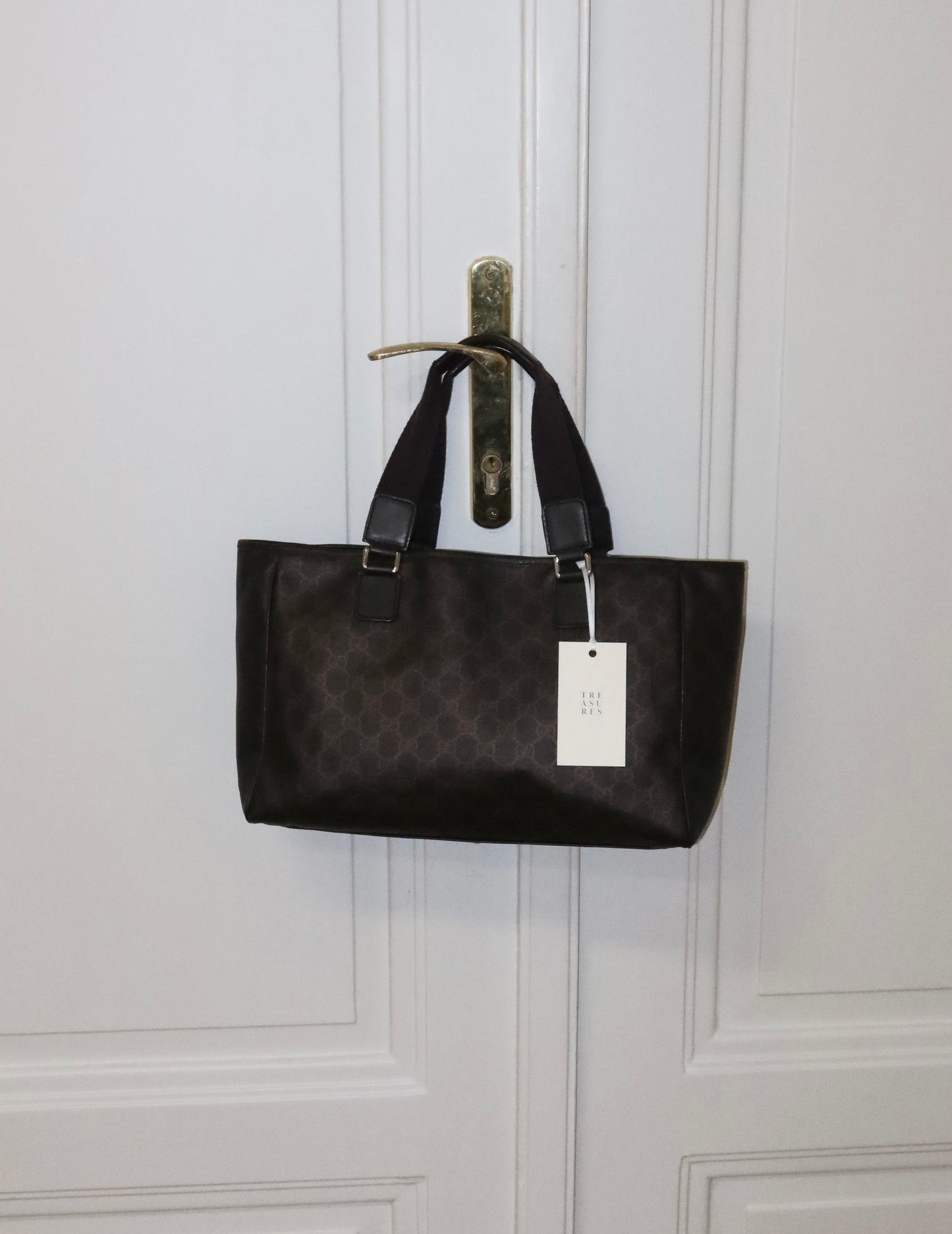 GUCCI GG MONOGRAM SHOPPER TOTE BAG